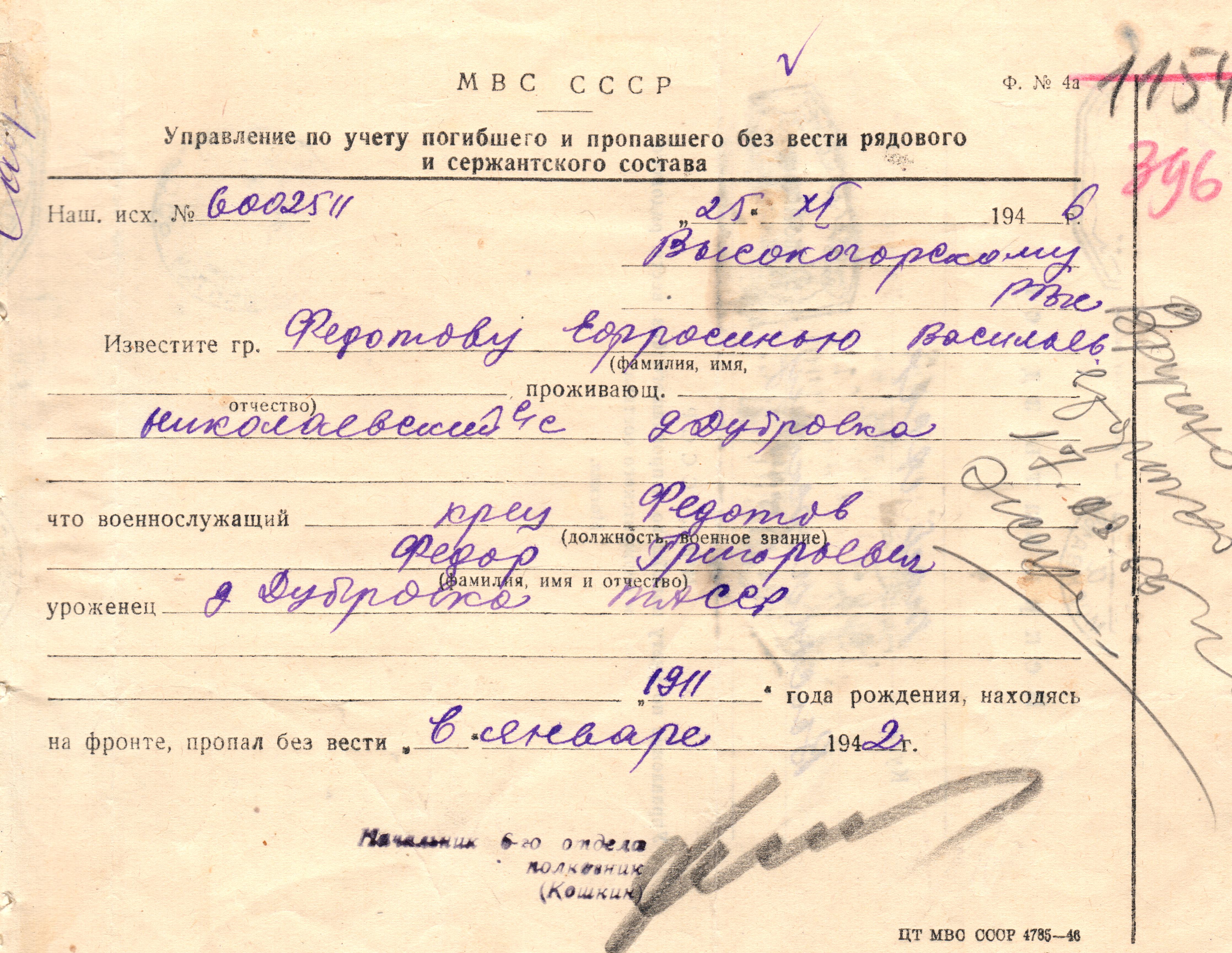 Федоров отчество