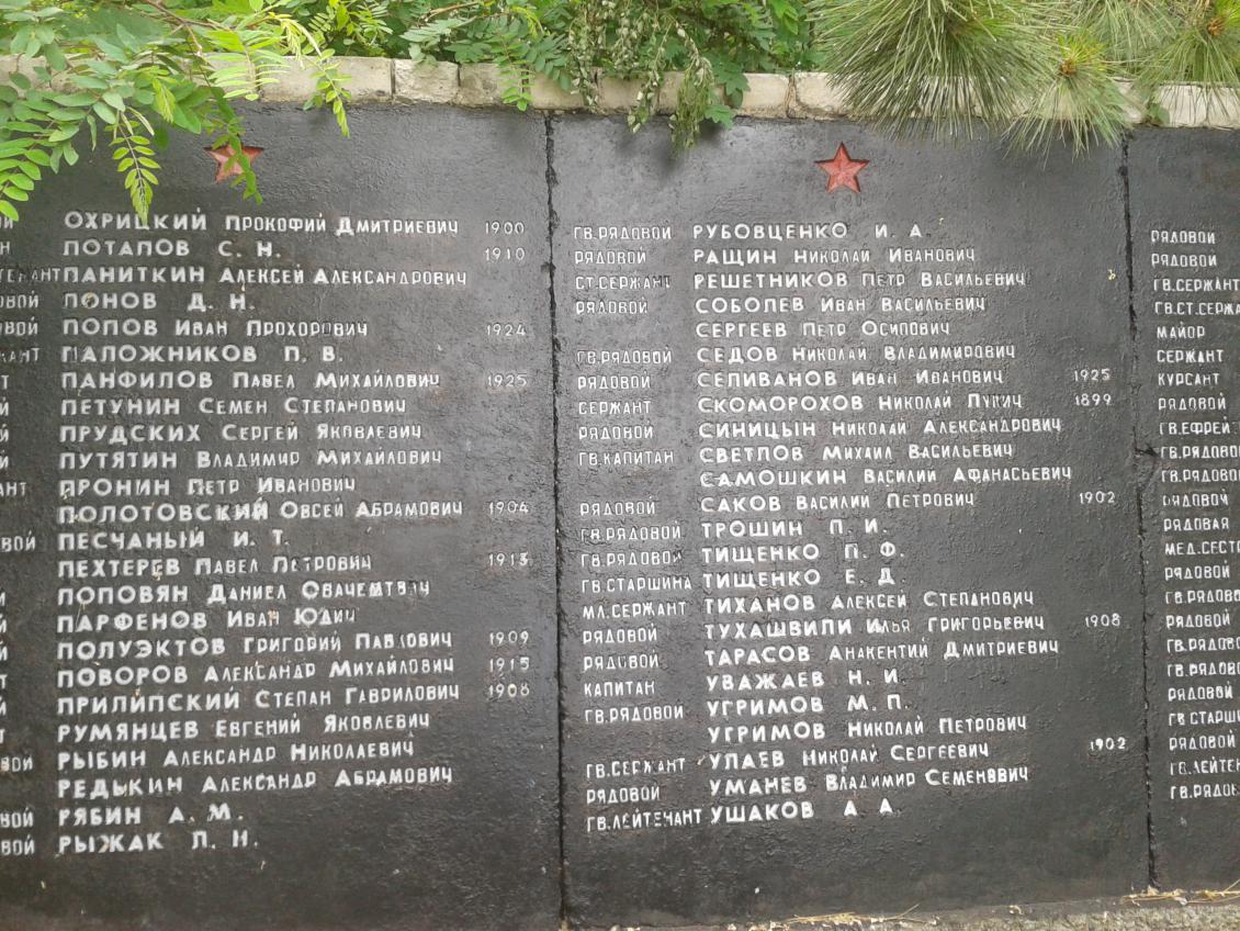 Карта мемориалов вов